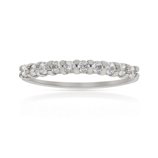 SORTIJA ORO BLANCO 18KL DIAMANTES - STOCK