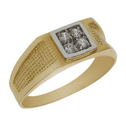[SO1805] SOLITARIO BICOLOR ORO 18KL