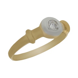 [SO159] SOLITARIO BICOLOR ORO 18KL