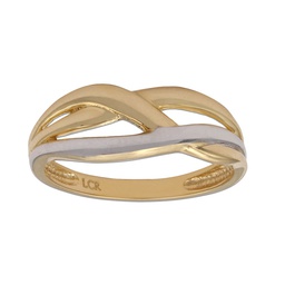 [S977] SORTIJA BICOLOR ORO 18KL