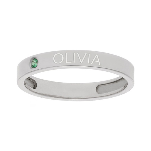 SORTIJA PLATA 925MM - 1 ANILLO PERSONALIZADO NOMBRE