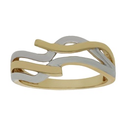 [S695] SORTIJA BICOLOR ORO 18KL