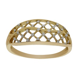 [S413] SORTIJA BICOLOR ORO 18KL