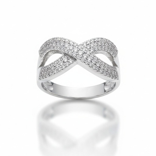 SORTIJAS ORO BLANCO 18KL DIAMANTES