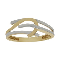 [S709] SORTIJA BICOLOR ORO 18KL 