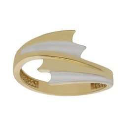 [S706] SORTIJA BICOLOR ORO 18KL 