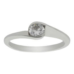 [LCR269B] SORTIJA DIAMANTE ORO BLANCO 18KL