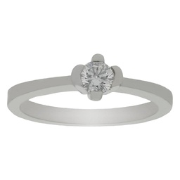 [LCR265B] SORTIJA DIAMANTE ORO BLANCO 18KL